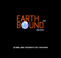 Earthbound Zero Title Screen